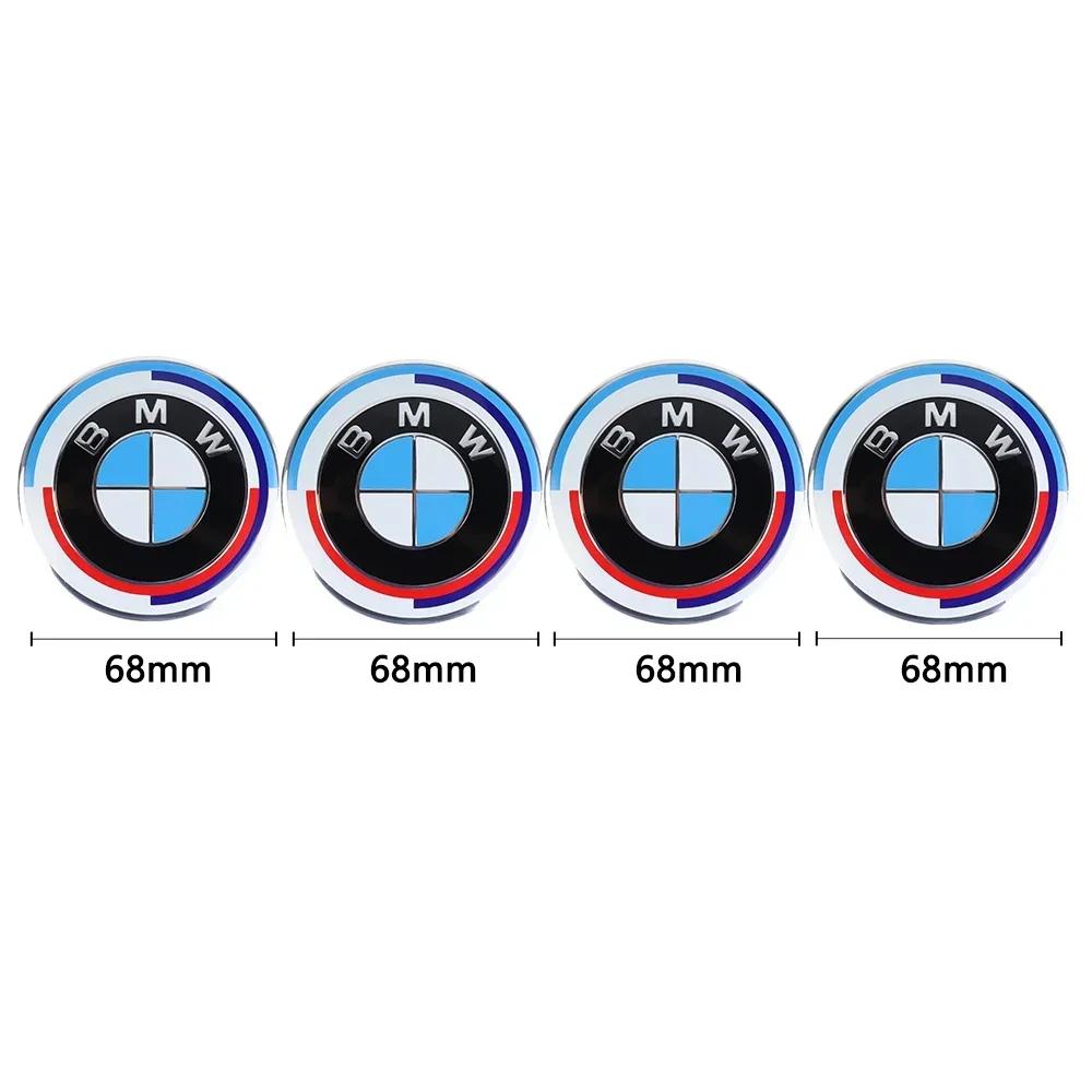 UZIS8 4Pcs 56MM/68MM Car Styling Wheel Center Cap Hub Covers For BMW G32 G30 G01 G02 G05 G06 G07 G26 G23 G22 F40 F20 Badge Accessories