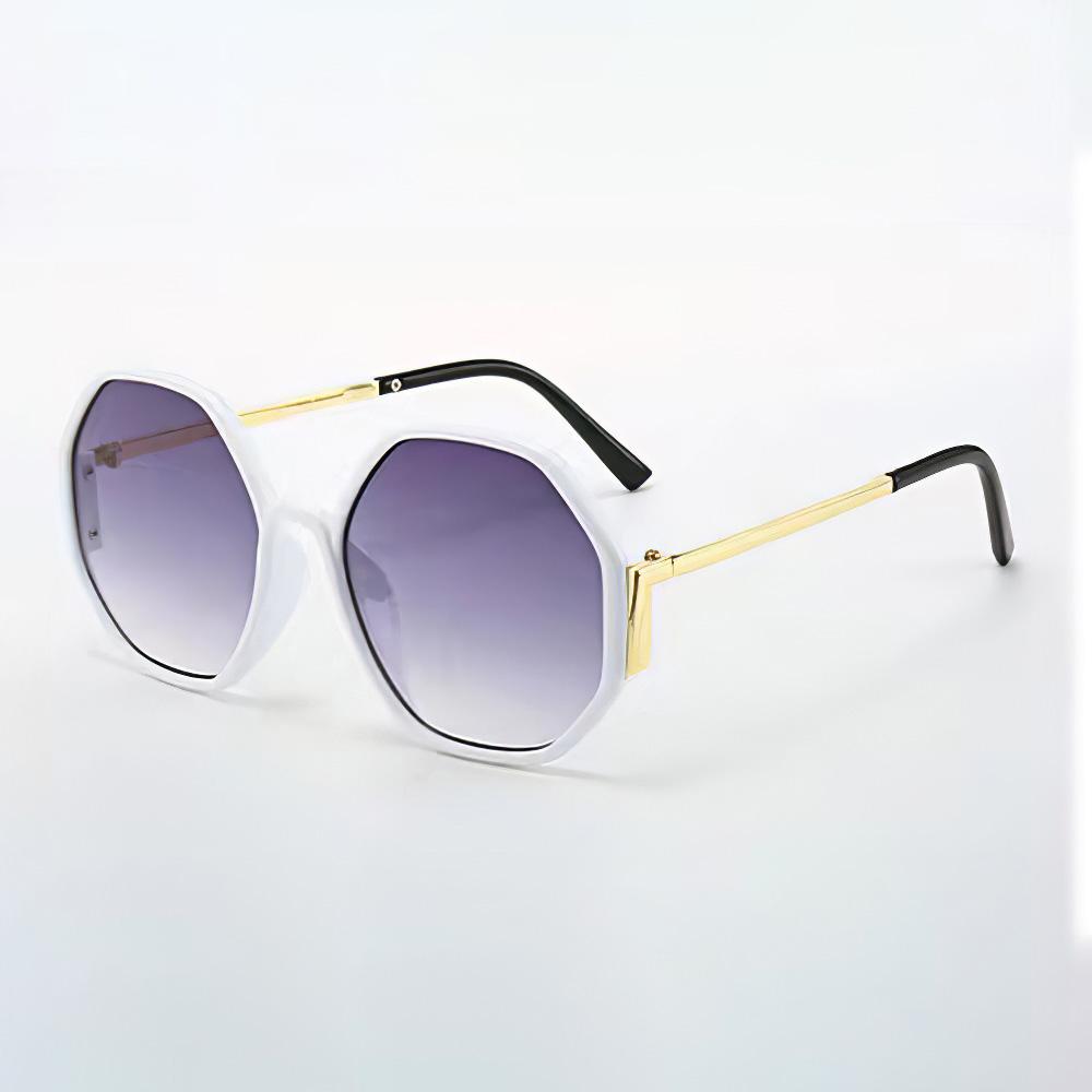 Latest Sunglasses for Women Avant Garde Geometric Multi-color Gradient Semi-circular Frame Semi Transparent Eyeglasses for Women