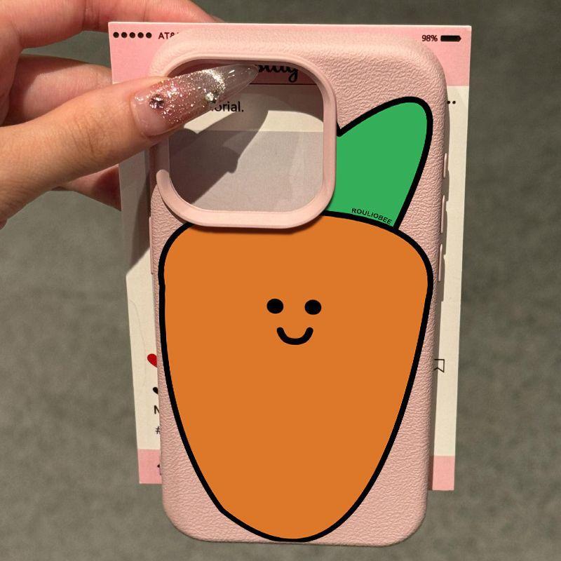 

Милый чехол для мобильного телефона Apple 16 с рисунком редиса и личи, защитный чехол для iPhone 15 Apple 17PROMAX