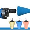 Conical Sponge Buffing Polishing Cone for Automotive Car Tire Hub Care Metal Polish Cleaning Foam Pad Sponge Polish Wheel Tool Tire Chucks 1