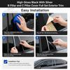 For Hyundai Santa Fe - Black Window Trim Kit Middle Pillar Sticker Automotive Exterior Decor Interior Upgrade