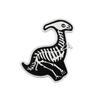 European & American Style Jurassic Park Dinosaur Skeleton Brooch - Creative Mini Animal Pin