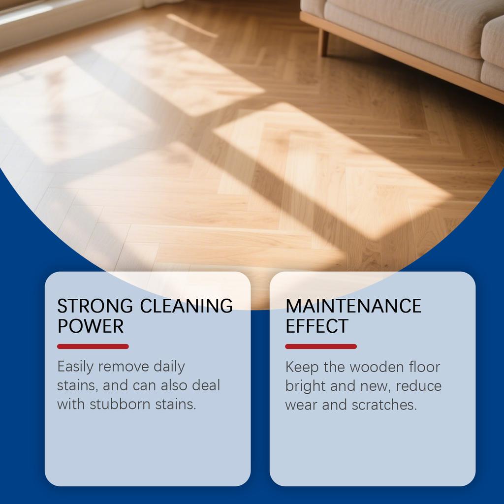 Jue Fish Wood floor polishing agent Household Floor Stain Remover, Descaler, Brightener, Multi-Functional Mopping Cleaner