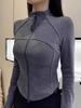 Women's Cross-Border Sports Hoodie Jacket - Stand-Up Collar, Comfortable Inner Layer, Perfect for Fitness & Running
