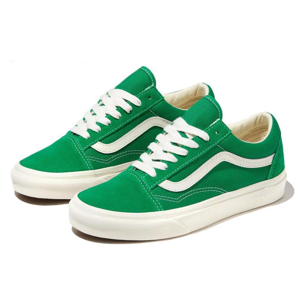 Vans Old Skool Series Casual Low-Top Skate Shoes Unisex Sneakers Green White VN0A7Q2JGRN