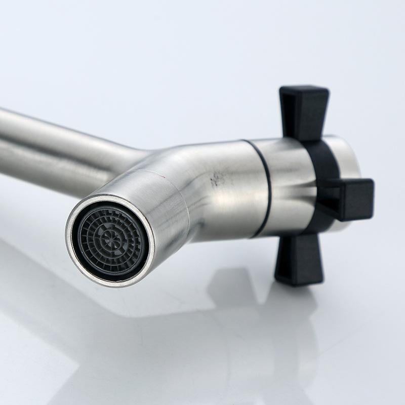 Fregadero de Cocina de Acero Inoxidable 304 Grifo de Agua Fría Pistola de Pulverización Multifunción Grifo de Agua Fría Individual Grifo para Piscina de Balcón