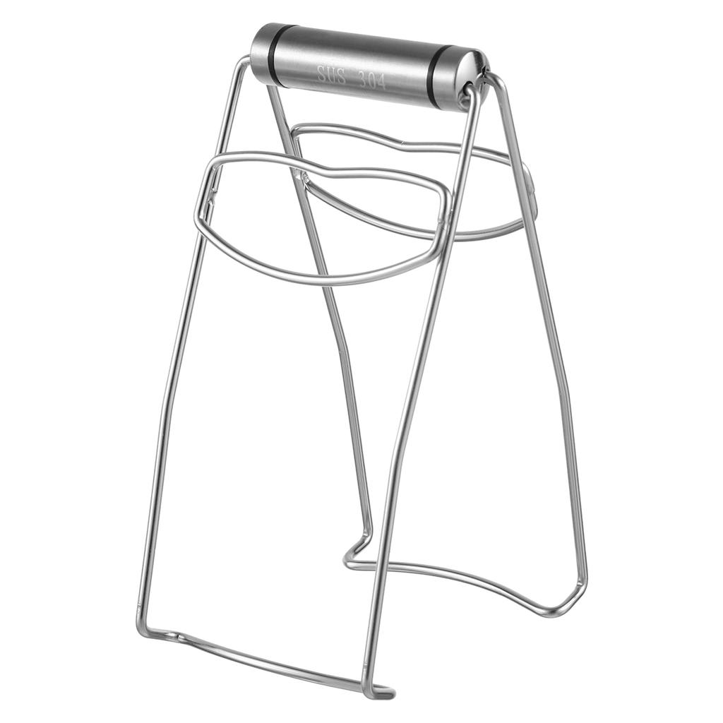 304 Rustfritt Stål Varmrett Tallerken Skål Klype Grytegriper Kjøkken Anti-Varm Dampklype Praktisk Verktøy for Sikkerhet mot Varmt