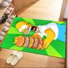 Simpsons Family Gathering Square rugs are a great choice for living rooms, bedrooms, home décor, and as gifts.