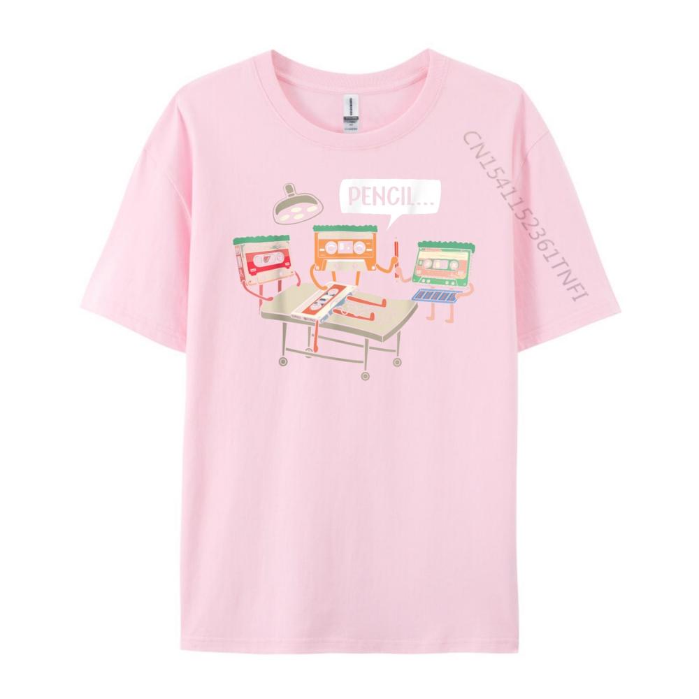 Vintage Cassette Tape 80s Music Lover Funny T Shirts Men Mens Clothing 2025 Outdoor Streetwear Short Sleeve