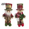 Polyester Fridge Handle Wrap 2Pcs/Set Santa Snowman Refrigerator Covers Christmas Wrap Xmas Kitchen Theme Decor Cute Decorative Door Sleeves