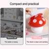 Garbage Can with Lid Home Supplies Large Capacity Red Mushroom Table Waste Bin Practical Block Odors Smooth Surface