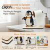Decorazione Casa Decorativa Regalo Animali Divertenti Portarotolo di Carta Igienica in Legno, Decorazione Bagno Animale 3D, Carino Cartone Animato Stile Rustico Porta Rotolo Autoportante