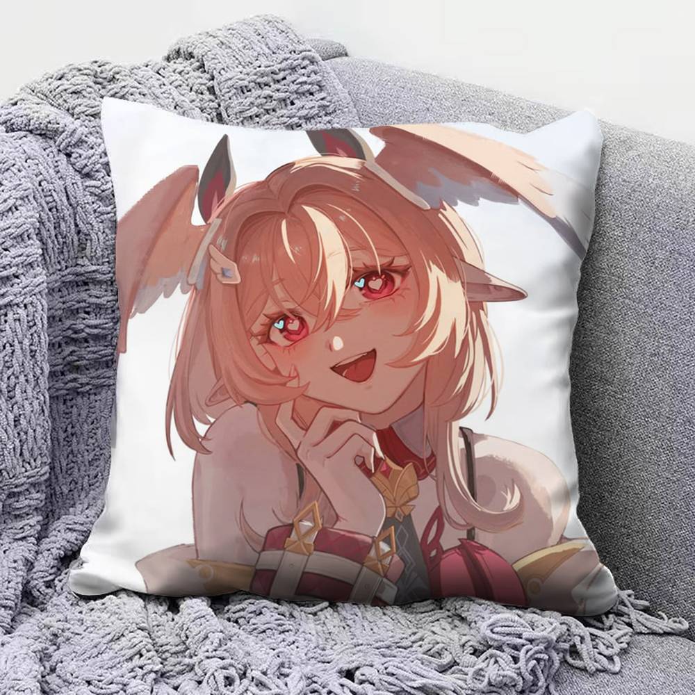 Linnea Cute Genshin Impact Home Sofa Cushion Covers and Aecorative Custom Pillow Covers