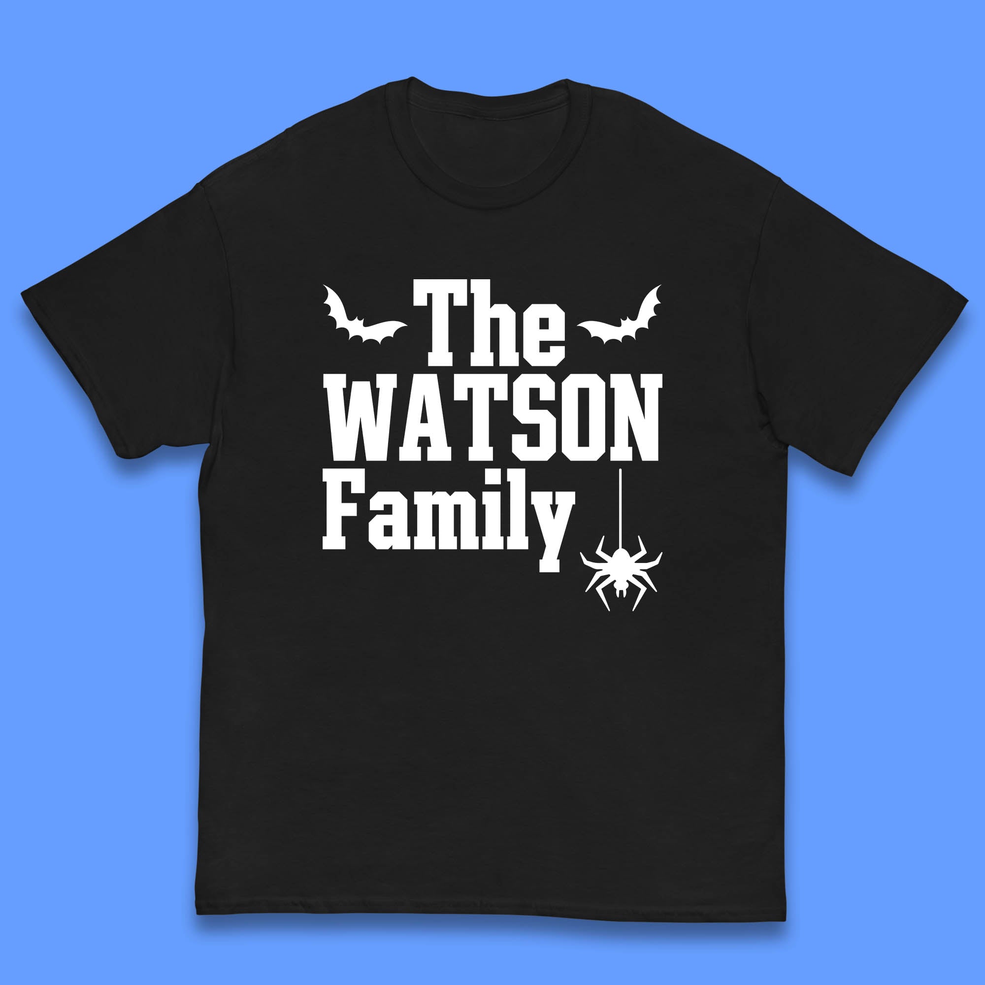 Personalised Halloween Family Your Name Horror Scary Spooky Matching Costume Kids T Shirt 130