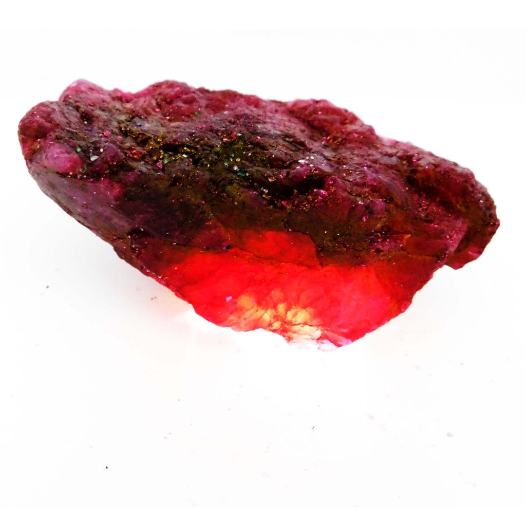 730 Ct Natural Red Ruby Huge Rough Earth Mined CERTIFIED Loose Gemstone AZ-256