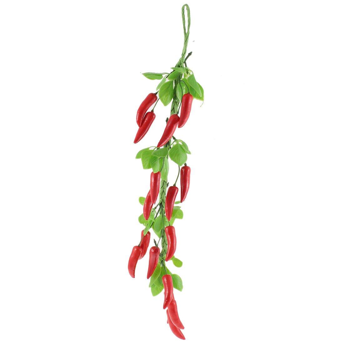 

uxcell Food Sample Home Decor Artificial Mini Chili Pepper Wreath Vine