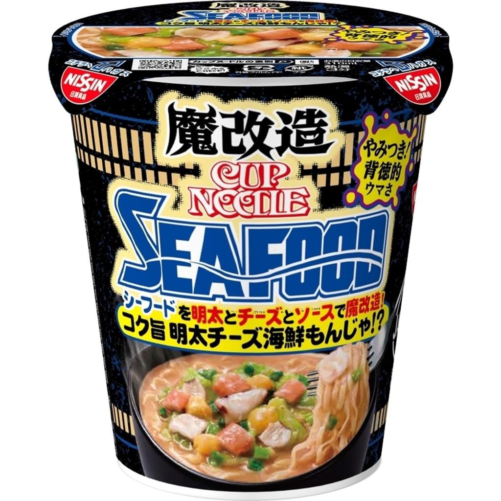 Modified Cup Noodles Seafood 77g x 20 packs Foods Mentaiko Cheese Seafood Monja Flavor Mentaiko Cup Cup Buy in Noodles, [Nissin Noodles, Ramen, Box]