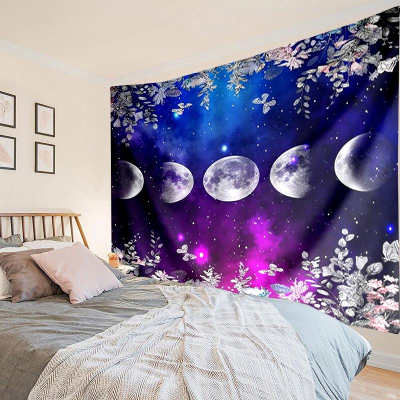Astrological Symbols Mandala Tapestry Room Decoration Wall Hanging for Living Room Bedroom, Dormitory, Birthday and Christmas Gifts