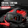 12V 24V FOXSUR FPT-250 Car Battery Charger For Car Motorcycle Truck High-Power Booster Pulse Repair for Lead-Acid AGM LiFePo4
