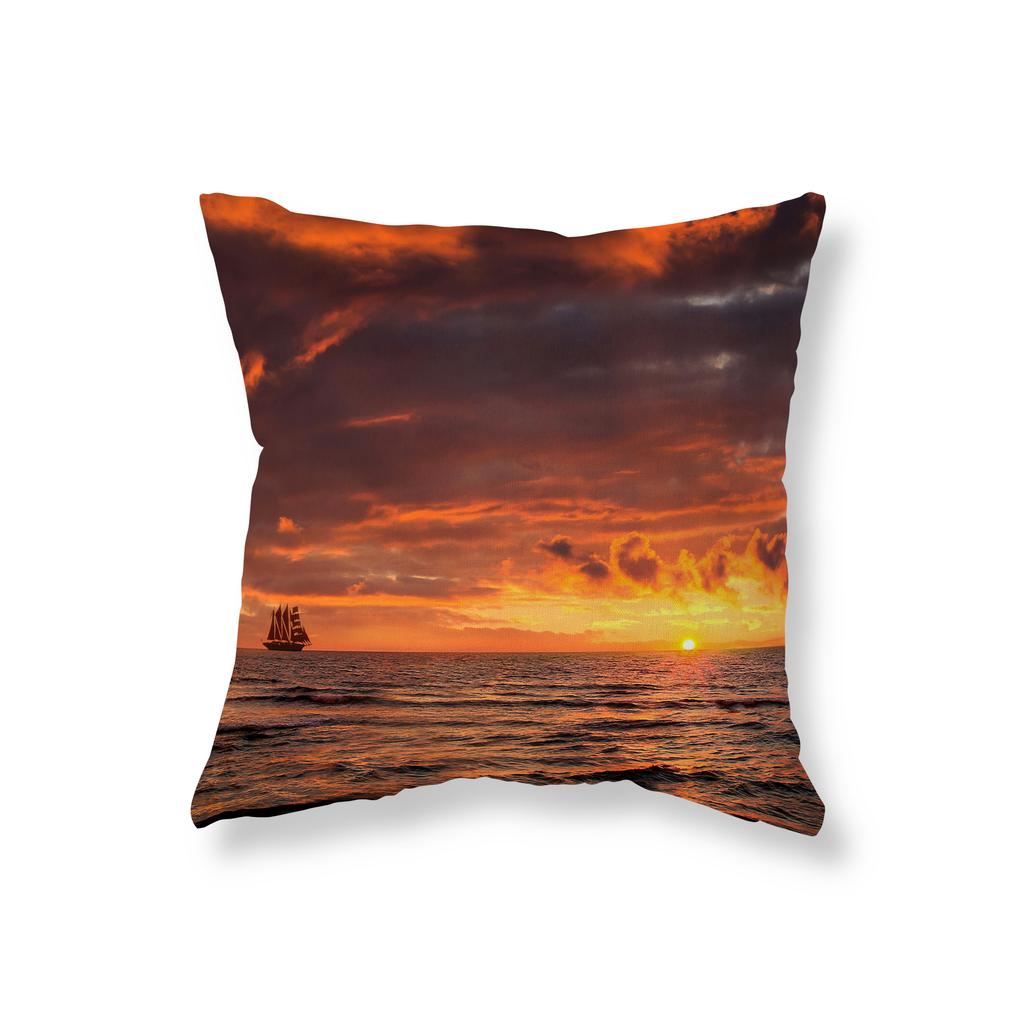 Beach Sunset Nature Landscape Throw Pillow Cover Party Decor Sofa Room Decor Pillow Cover Chair Cushion Cover Home Decor