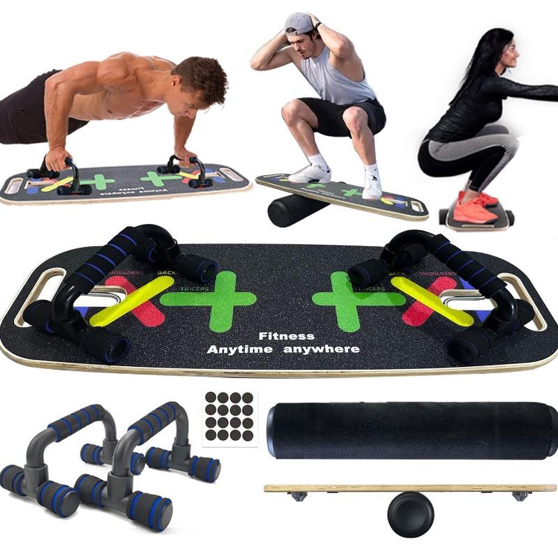 

Деревянный балансировочный диск Домашняя доска для пресса Оборудование для йоги и упражнений Планка для отжиманий Оборудование для тренировки кора