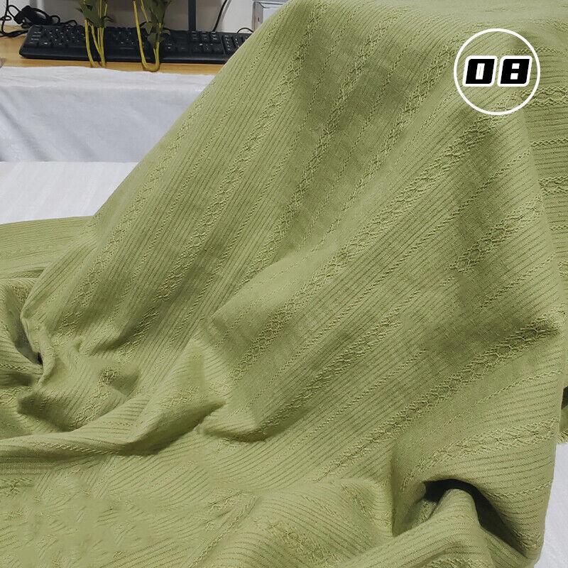 Cotton Jacquard Strip Breathable Soft Clothing Skin Friendly Fabric DIY Dress Mosquito Net Patchwork Needlework Clothing Supplie