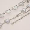 Women's High-end Waist Chain Sweet Pearl Love Waist Chain Exquisite and Elegant Rhinestone Sweet Metal Waist Chain