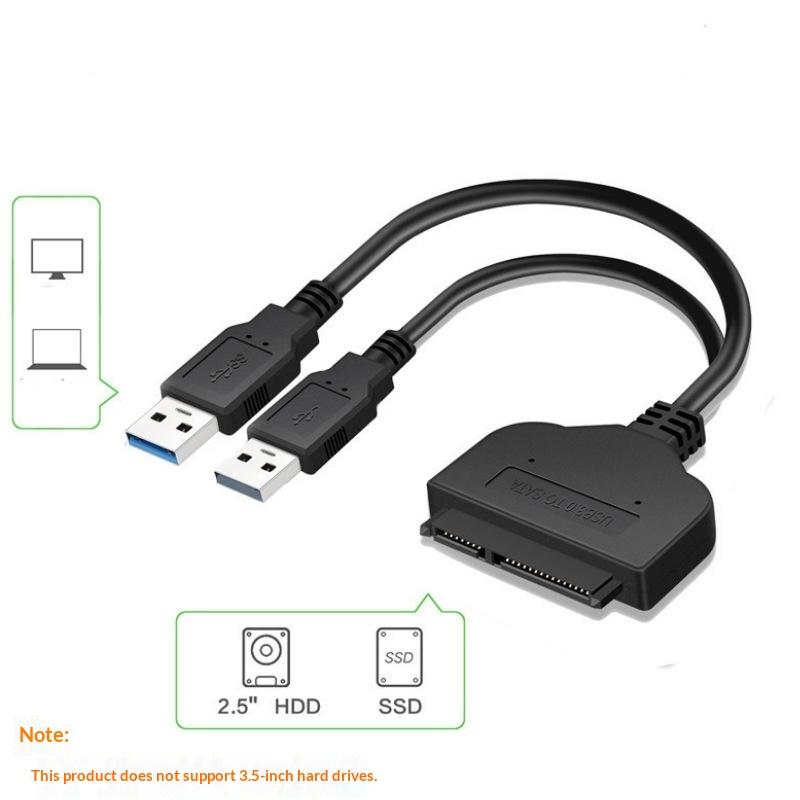 1Pcs Sata To Usb 3.0/2.0 Hard Driver Adapter Support 2.5 Inches External Ssd Hdd Hard Drive 22 Pin Sata Iii Cable Sata Usb Cable