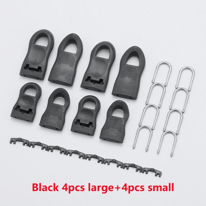 8Pcs Replacement Zipper Head Tool-free Removable Zipper Puller for Luggage Schoolbag End Fit Rope Tag Clothing Zip Fixer Broken
