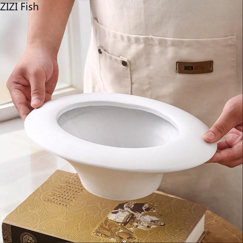 Minimalist Elliptical Ceramic Vase Plant Pots Table Decoration Flower Arrangement Creativity Floral Vases Room Aesthetic Decor
