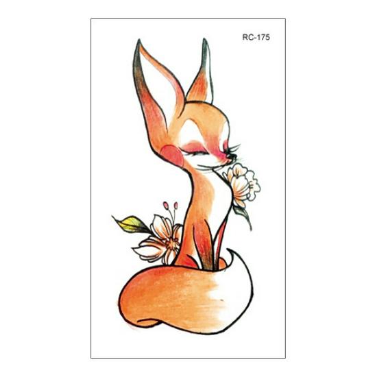 Waterproof Gradient Color Cartoon Temporary Tattoos for Men & Women