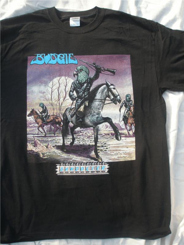 Rare Budgie Rock Band Web Site with Tour Dates Shirt SE0150 XXL