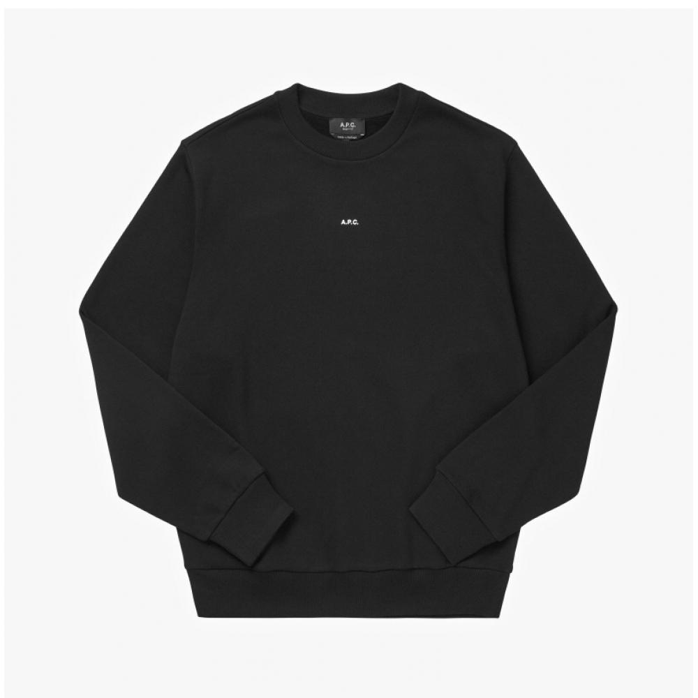 ApeSSe Cohbx H27910 Tzc Noir Blanc Micro Logo Boxy Men S SweatShirt