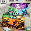 Pokémon Print Flannel Blanket for Bedrooms, Sofas, Beds, Chairs, Picnics, Travel  Warm  Comfortable-kwq173