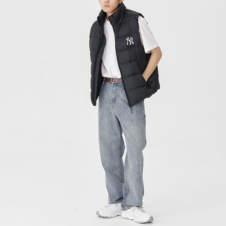 New MLB New York Yankees Down Vest Unisex Black 3ADVB0226-50BKS