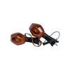 Motorcycle Turn Signals Indicator Blinker for Suzuki V-Strom DL650 DL1000 SV650 SV1000, 3-Wire Amber Running Light Dual Function Refit