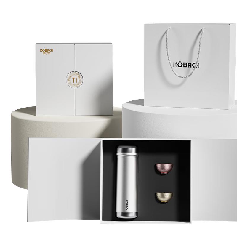 

Kangbach Titanium Crystal Pure Titanium Vacuum Mug 450mL Gift Set