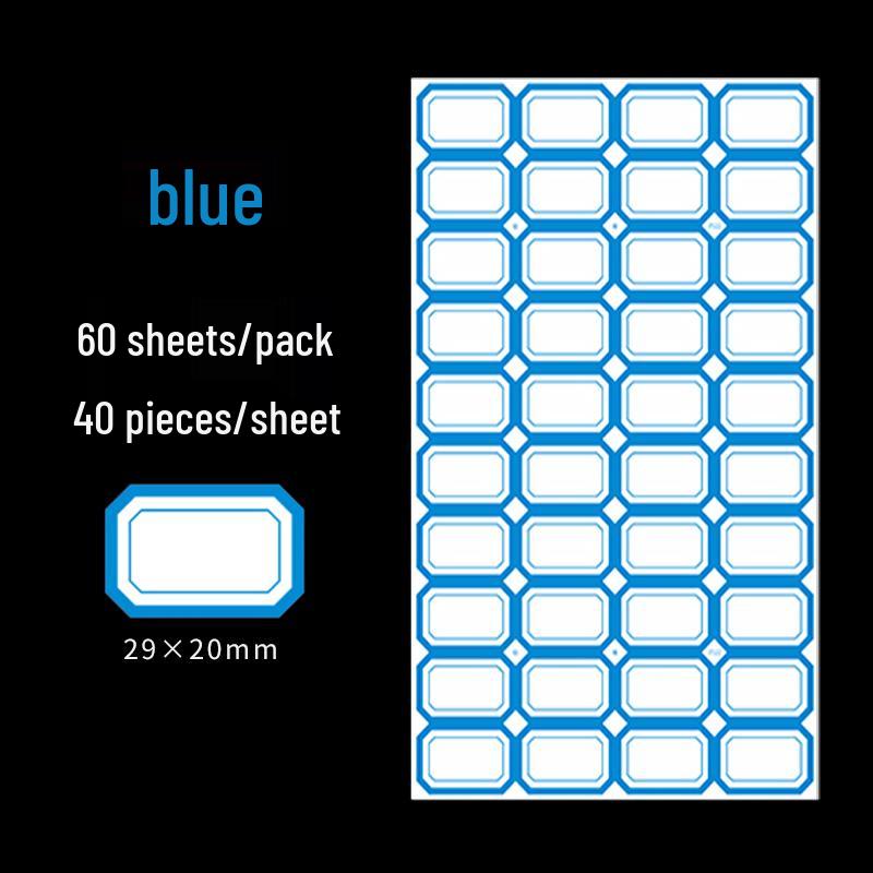 Vodotěsné, Ručně psací, Samolepicí jmenovky a klasifikační štítky