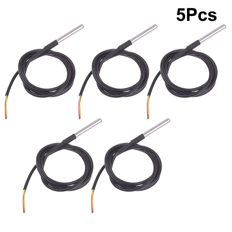 Ds18B20 Waterproof Encapsulated Stainless Steel Ds18B20 18B20 Temperature Sensor Temperature Probe Cable Length 1M For Ard