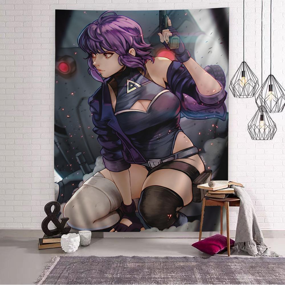 Classic Japan Anime Ghost In The Shell Print Cartoon Tapestry Home Decoration Hippie Bohemian Decoration Divination Home Decor