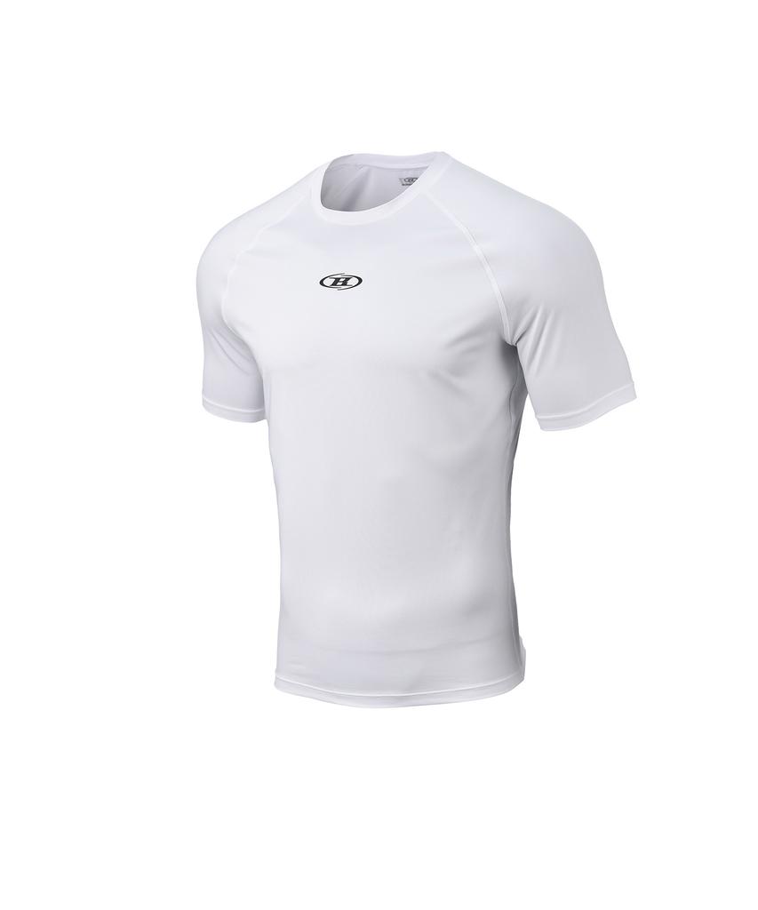 BORN TO WIN Symbol B Compression Short Sleeve [White]