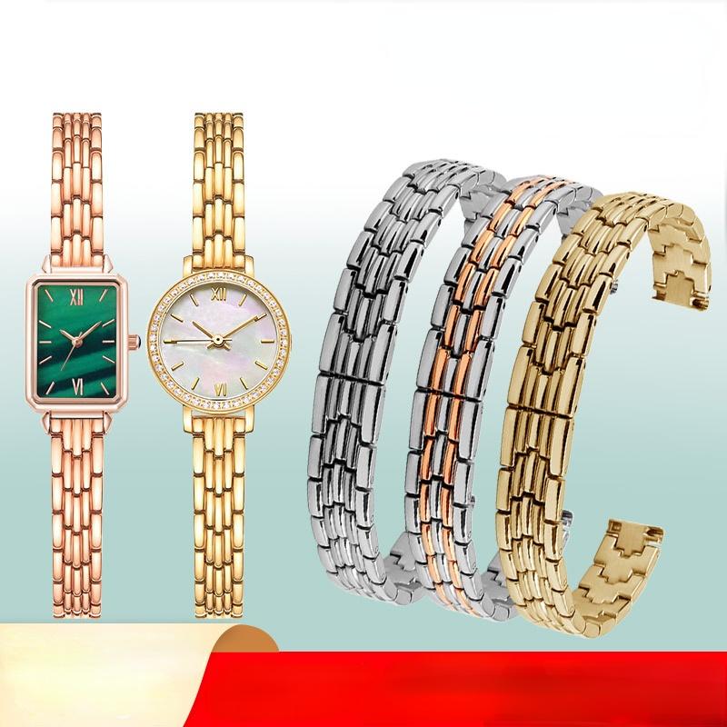 High Quality Ladies Watch Band Small Size Stainless Steel Strap Rose Gold Fashion Chain Universal Bracelet for Women 8 10 12 14m
