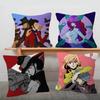 Anime Lupin The Third Soft Comfortable Pillow Case Cartoon For Sofa Living Cat Room Home Office Retro Decor Protective Cover
