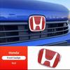 Car Mirror surface Logo Front Grille Trunk Steering Wheel Decoration Accessories For 2006-2019Honda Civic 8th 9th 9.5th 10th Gen aju256