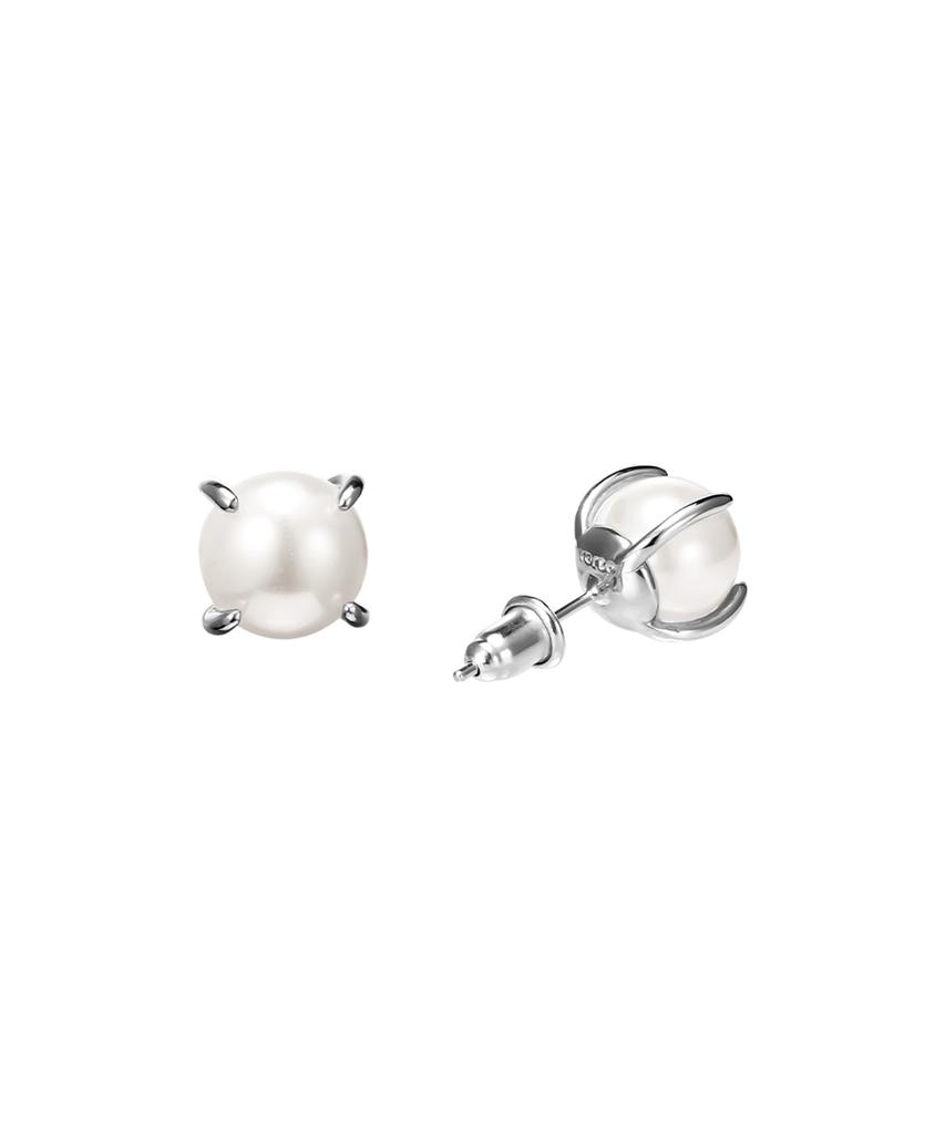 Verte [925 Silver] Deux.Silver.225 / Ecrin Pearl Earring (8Mm)