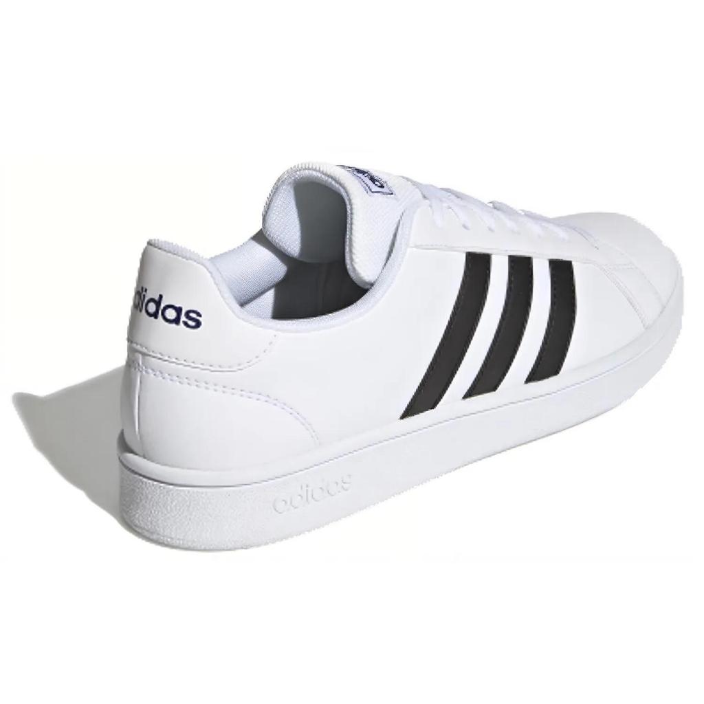 Adidas Grand Court Base 'White Black' (Unisex) Cloud White / Core Black / Dark Blue Skate Shoes EE7904
