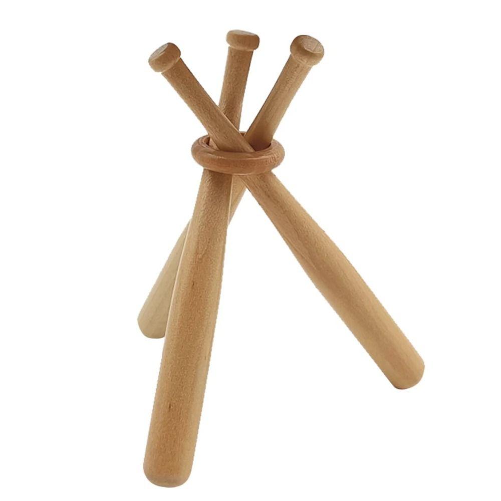 Bats Shape Baseball Bats Holder Wooden Baseball Support Bracket Baseball Display Stand  Softball