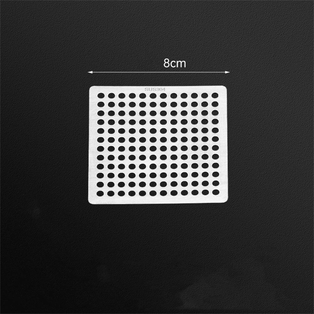 Stainless Steel Square Bathroom Shower Sink Strainer Drain Hair Filter Cover 7/7.5/8/9.2/9.8/11.5/12.5CM,15CM Bathroom Accessory