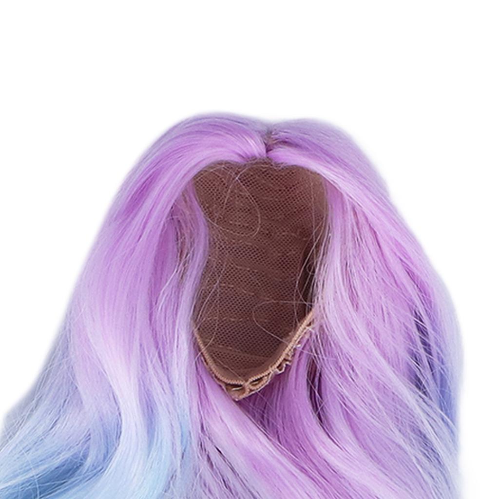 Joint Doll Wig Gradient Color High Simulation Soft Supple 1:3 Doll Wig for 21‑24cm Head Circumference Dolls