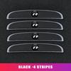 DIG1 4 Pieces Anti-collision Strip Protective Stickers With Car Logo For Volkswagen VW Tiguan CC Jetta Polo Golf 4 5 6 Passat B5 B6